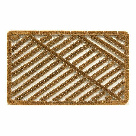 BUFONADAS 30 x 18 in. Wire Brush Brown Coir Coco Mat BU2087649